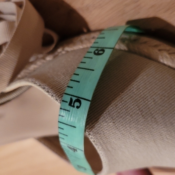 catherine Malandrino Ankle Wrap Spadrile Wedge Sandals - Picture 11 of 14